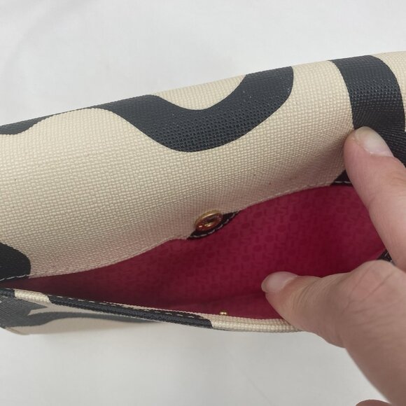 TOUS SAND-CORAL COLORED CANVAS KAOS BIG CHANGE PURSE MINI CROSSBODY - Picture 8 of 14